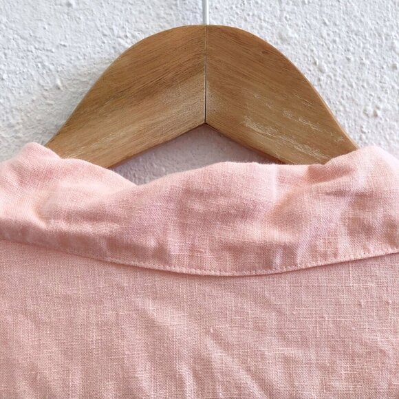 BRYN WALKER Rosebud Light Weight 100% Linen 3/4 Sleeve Size Large - Picture 5 of 9